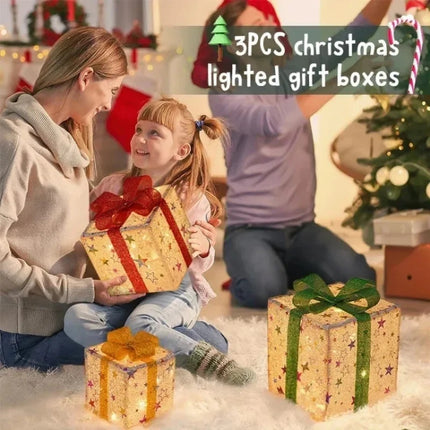 🎅🏼Christmas Gift Box Color Light Decor