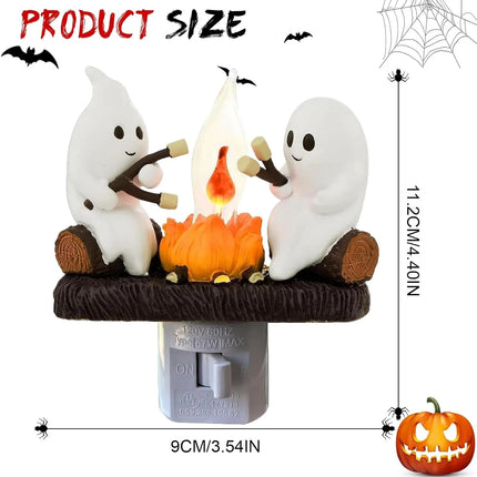 Ghost Campfire Flickering Night Light