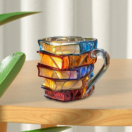 3D Painted Books Coffee Mug