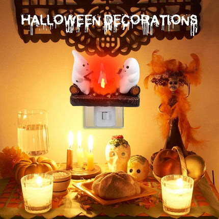 Ghost Campfire Flickering Night Light