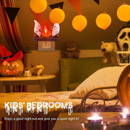 Ghost Campfire Flickering Night Light