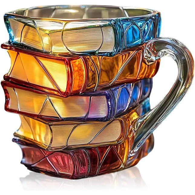 3D Painted Books Coffee Mug