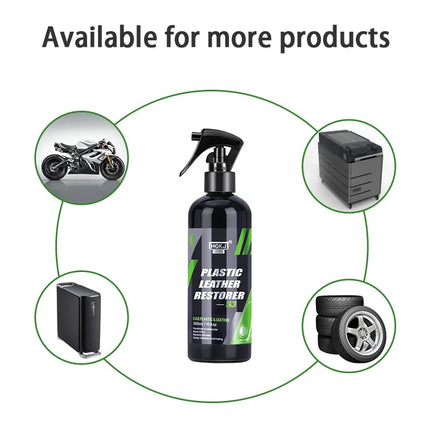 Car Plastic Restorer Polish Leather Cleaner