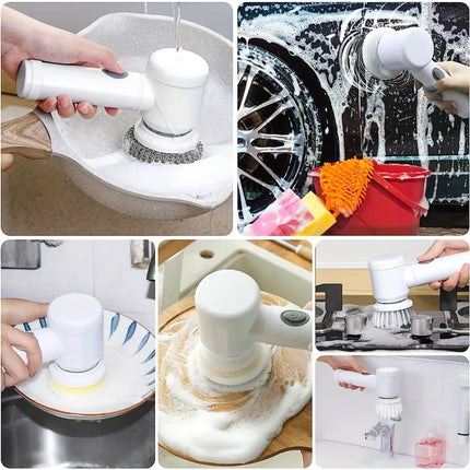 Electric Cleaning Brush Handheld Rechargeable Shower Scrubber