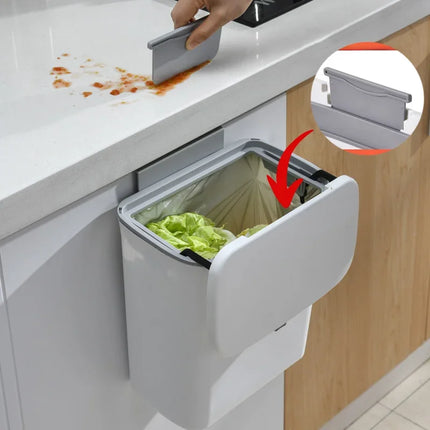 Wall-Mounted Smart Lid Trash Can