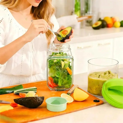 FreshLock™ 2-In-1 Salad & Oatmeal Leakproof Jar