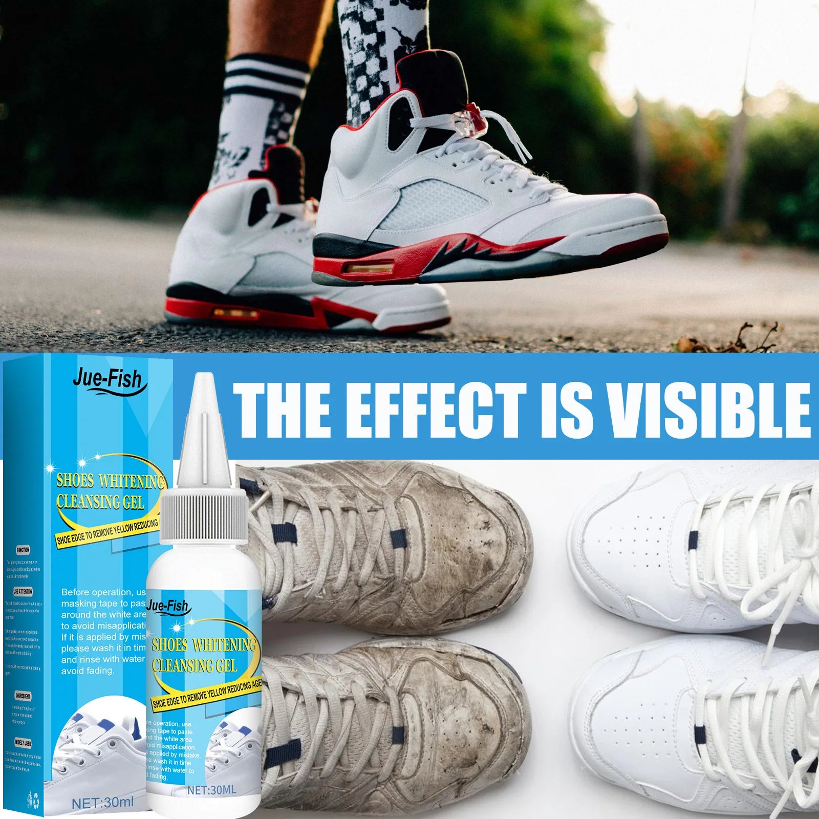 Shoe Cleaner Whitening Gel