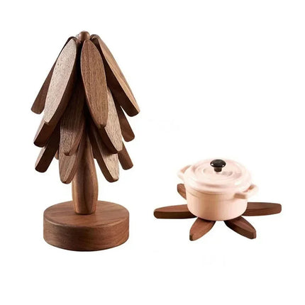 Folding Tree Wooden Trivet