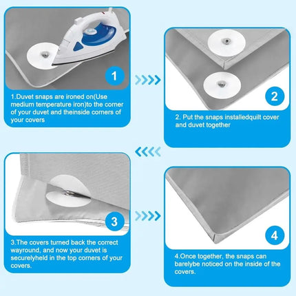 16Pcs Duvet Clips to Hold Comforter Inside