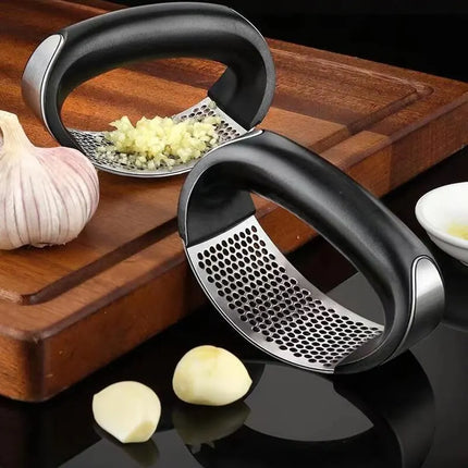 Stainless Steel Garlic Press Crusher