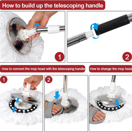 360° Spin Mop Bucket Set