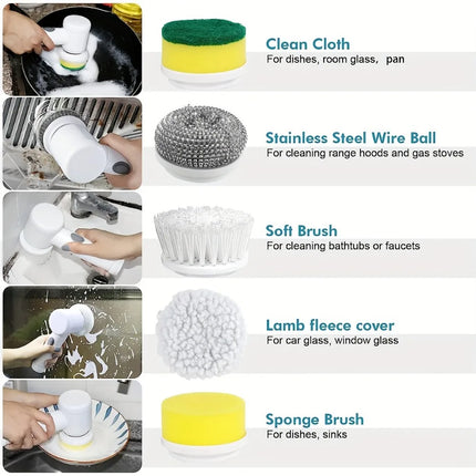 Electric Cleaning Brush Handheld Rechargeable Shower Scrubber