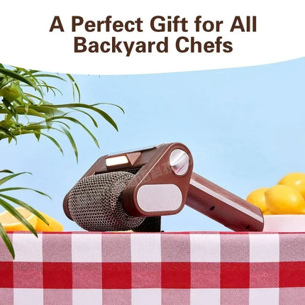 Rechargeable Electric Grill Brush with LED Light
