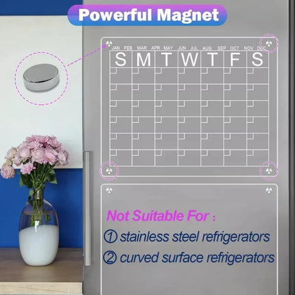 Magnetic Fridge Calendar