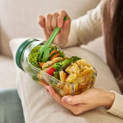 FreshLock™ 2-In-1 Salad & Oatmeal Leakproof Jar