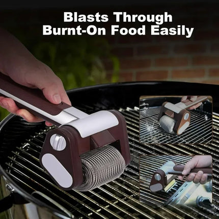 Rechargeable Electric Grill Brush with LED Light