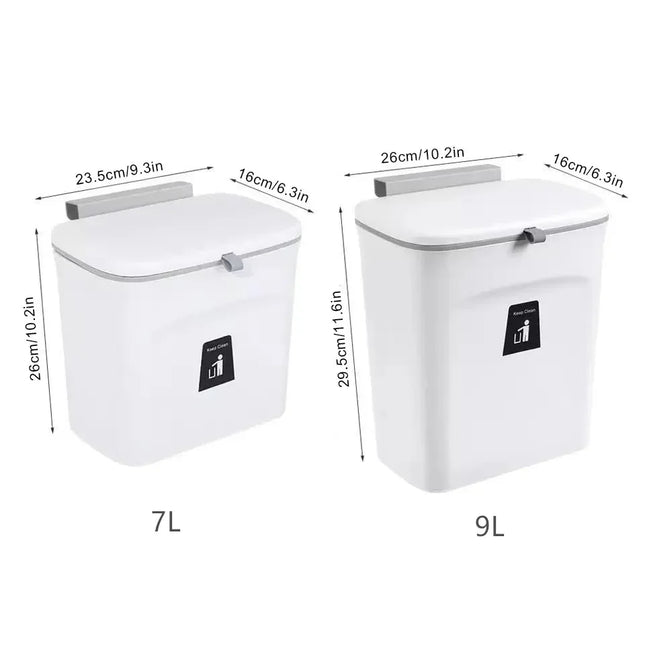 Wall-Mounted Smart Lid Trash Can