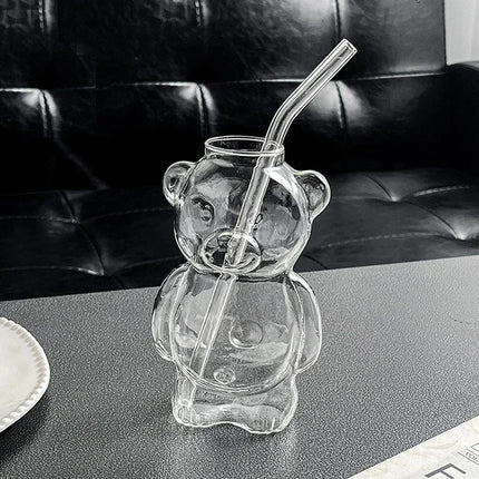 Cute Bear Glass Cup