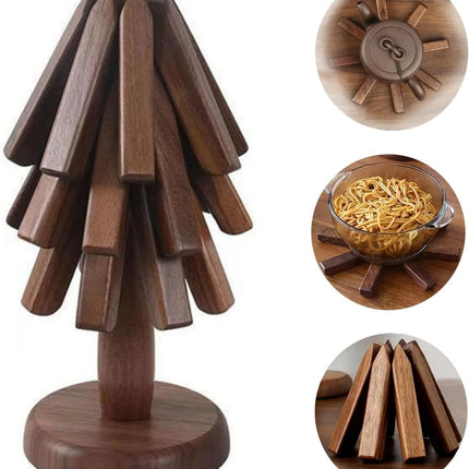 Folding Tree Wooden Trivet