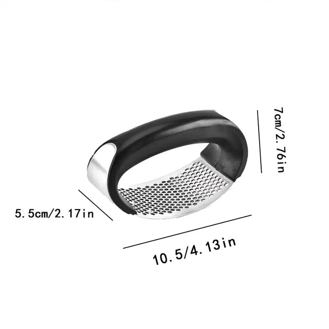 Stainless Steel Garlic Press Crusher
