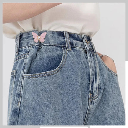 1Pcs butterfly Waist Tight Button
