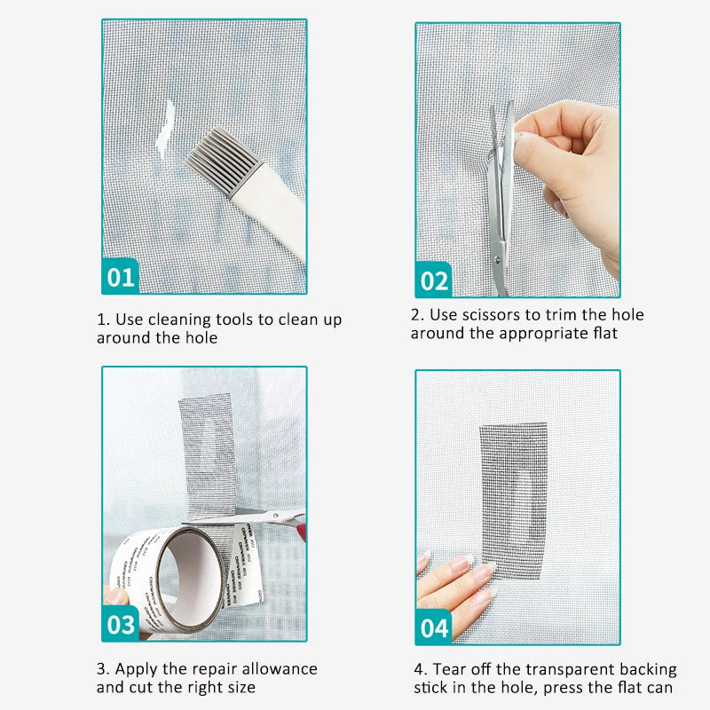 Self-Adhesive Window Screen Repair Tape