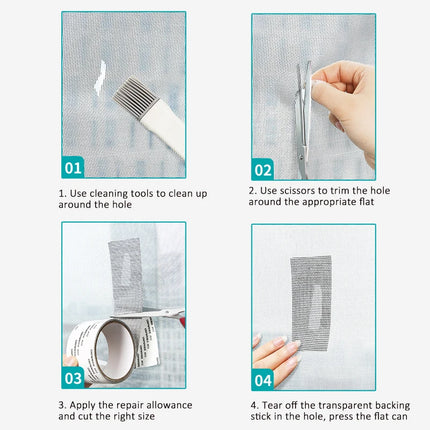 Self-Adhesive Window Screen Repair Tape