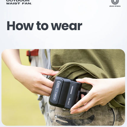 Portable Waist Cooling Fan