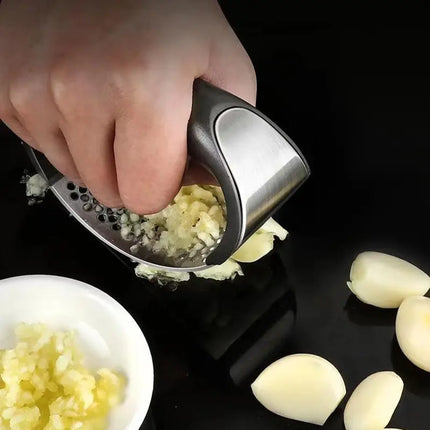 Stainless Steel Garlic Press Crusher