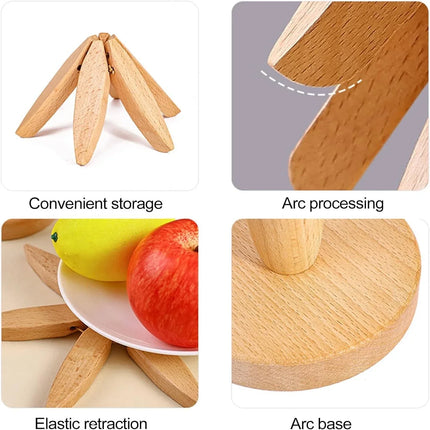 Folding Tree Wooden Trivet