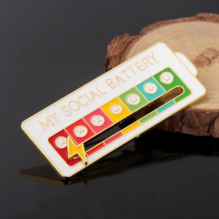 2025 Social Battery Status Brooch
