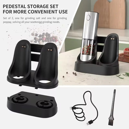 AuraGrind™ Electric Salt & Pepper Grinder Set