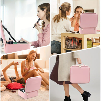 LED Light Cosmetic Bag Mirror