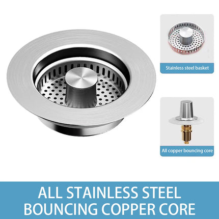 Kitchen Sink Drain Strainer 3 in 1