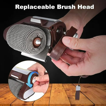 Rechargeable Electric Grill Brush with LED Light