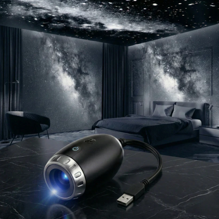 Galaxy Star Projector USB Light – Car & Room Ambient Lamp