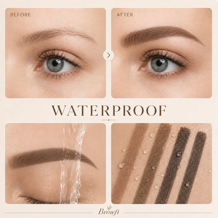 Eyebrow Powder Stamp Tint Stencil Kit Cosmetics