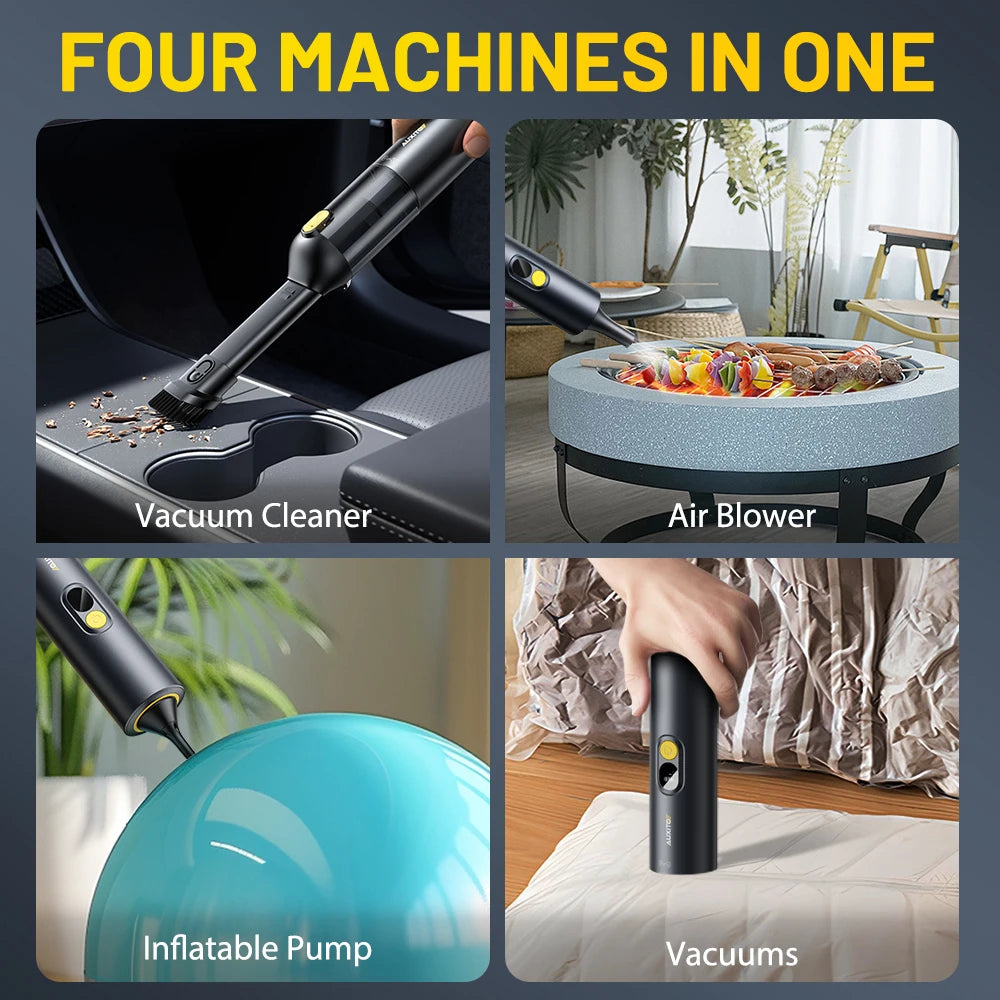 4-in-1 Cordless Car Vacuum Cleaner