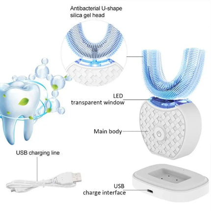 SonicSmile™ 360° Automatic U-Shape Electric Toothbrush