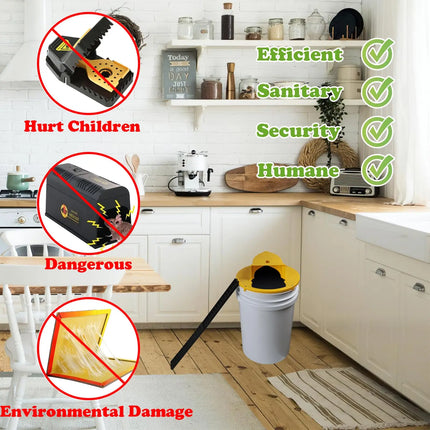 Bucket Lid Mouse Trap