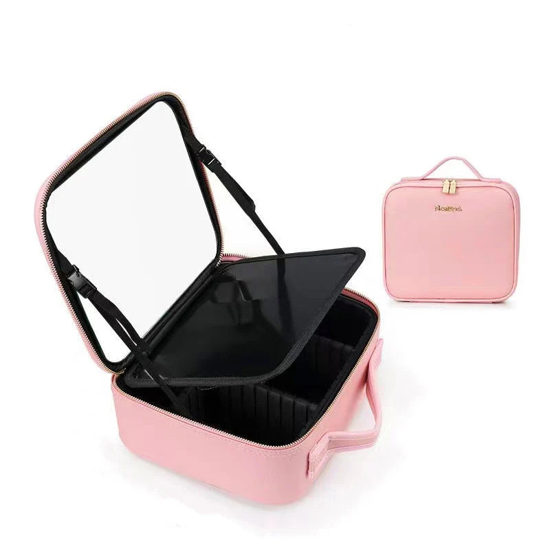 LED Light Cosmetic Bag Mirror