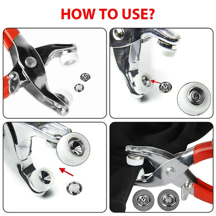 Metal Snap Button & Pliers Set