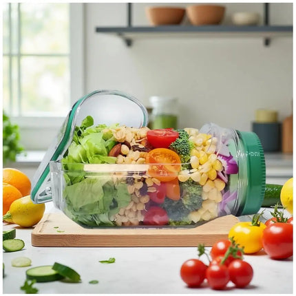 FreshLock™ 2-In-1 Salad & Oatmeal Leakproof Jar
