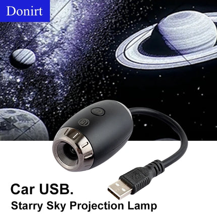 Galaxy Star Projector USB Light – Car & Room Ambient Lamp