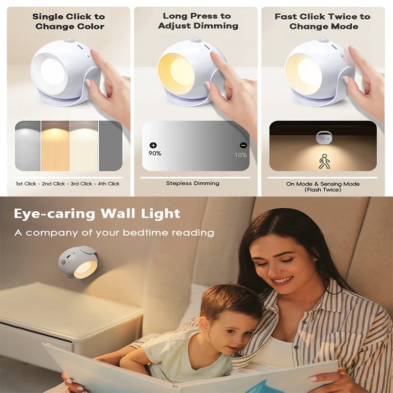 360° Rotation Motion Led Sensor Wall Lamp
