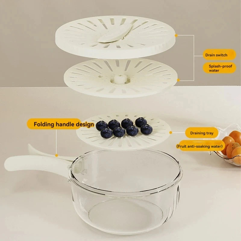 Plastic Fruit Drain Basket