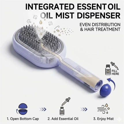 SteamBrush Pro™ – 3-in-1 Scalp Massager & Steam Hair Brush