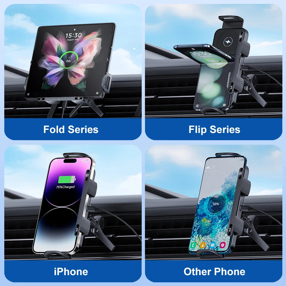 2 in 1 Auto Rotating Phone Holder