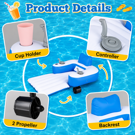 Motorized Pool Float for Adults
